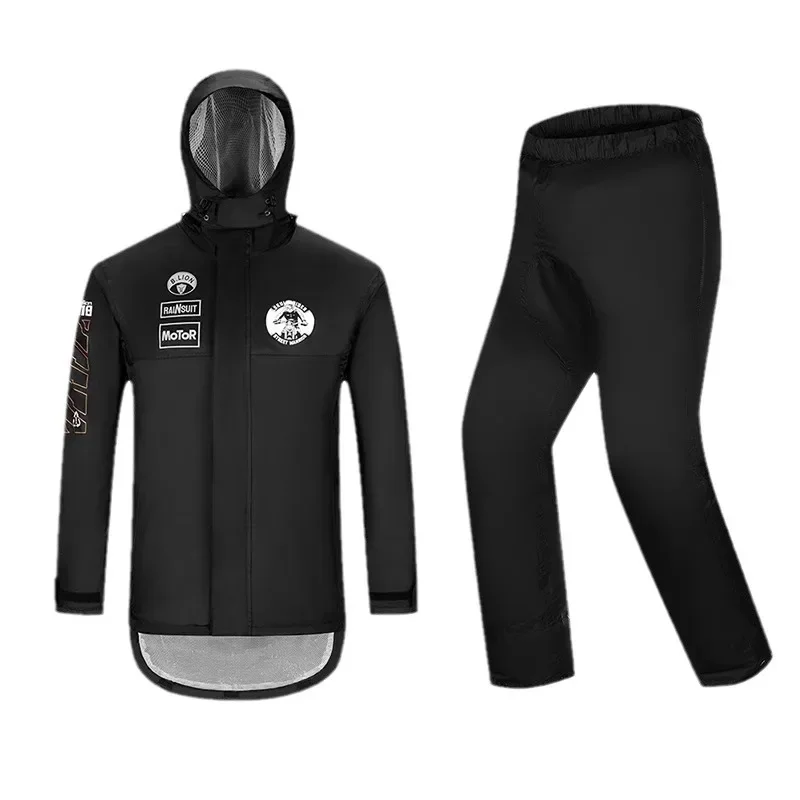 Good Motorcycle Raincoat Set Special for Riding Split Type Men's Full Body Rainstorm-proof Jacket Waterproof Raincoat