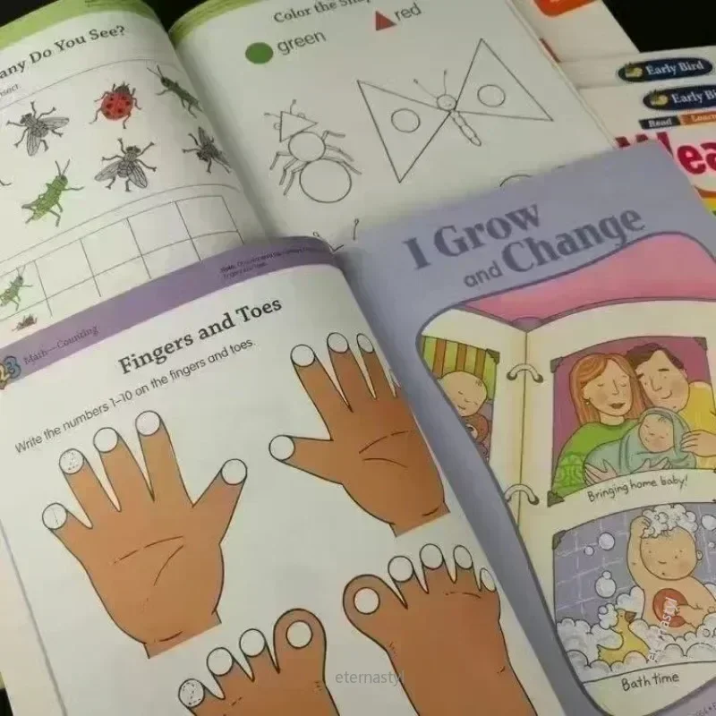 Books of8 Books/Set Early Bird Read Learn Grow Learning 4+ Kindergarten California Teaching Assistant Kids Study English Languag