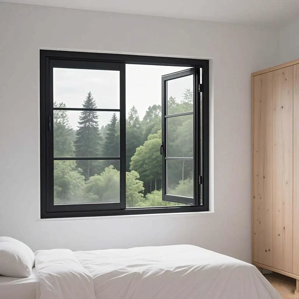 

Bedroom Sun Shading Rain Proof Noise Reducing Glass Window CE Certification Casement Windows Explosion Proof Glass Windows