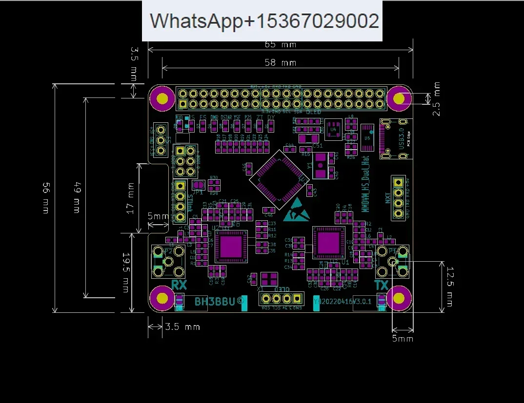 MMDVM Main board, single duplex, hotspot, BlueDV, new classic series