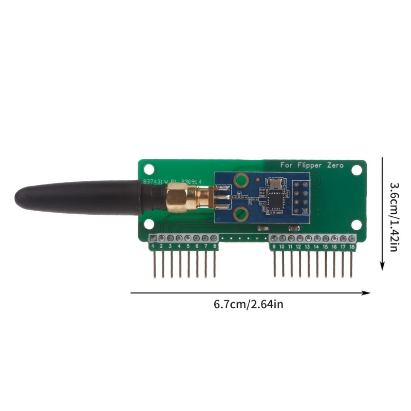 Para módulo subGhz Flipper CC1101 Módulo 433Mhz para tecnologia comunicação sem fio