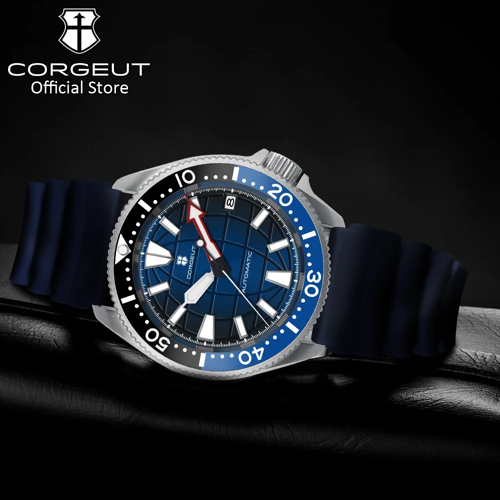 Corgeut Official 42mm NH35 Movement Reloj Leisure Mens Watches 5ATM Waterproof Sapphire Glass Automatic Mechanical Watch for Man