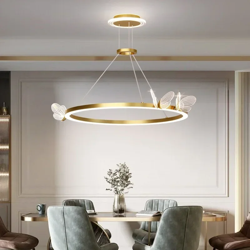 

Creative Ceiling Lights Led Butterfly Series Nordic Bedroom Deco Lamp For Living Room Bedside Dining Room Loft suspension Lamp