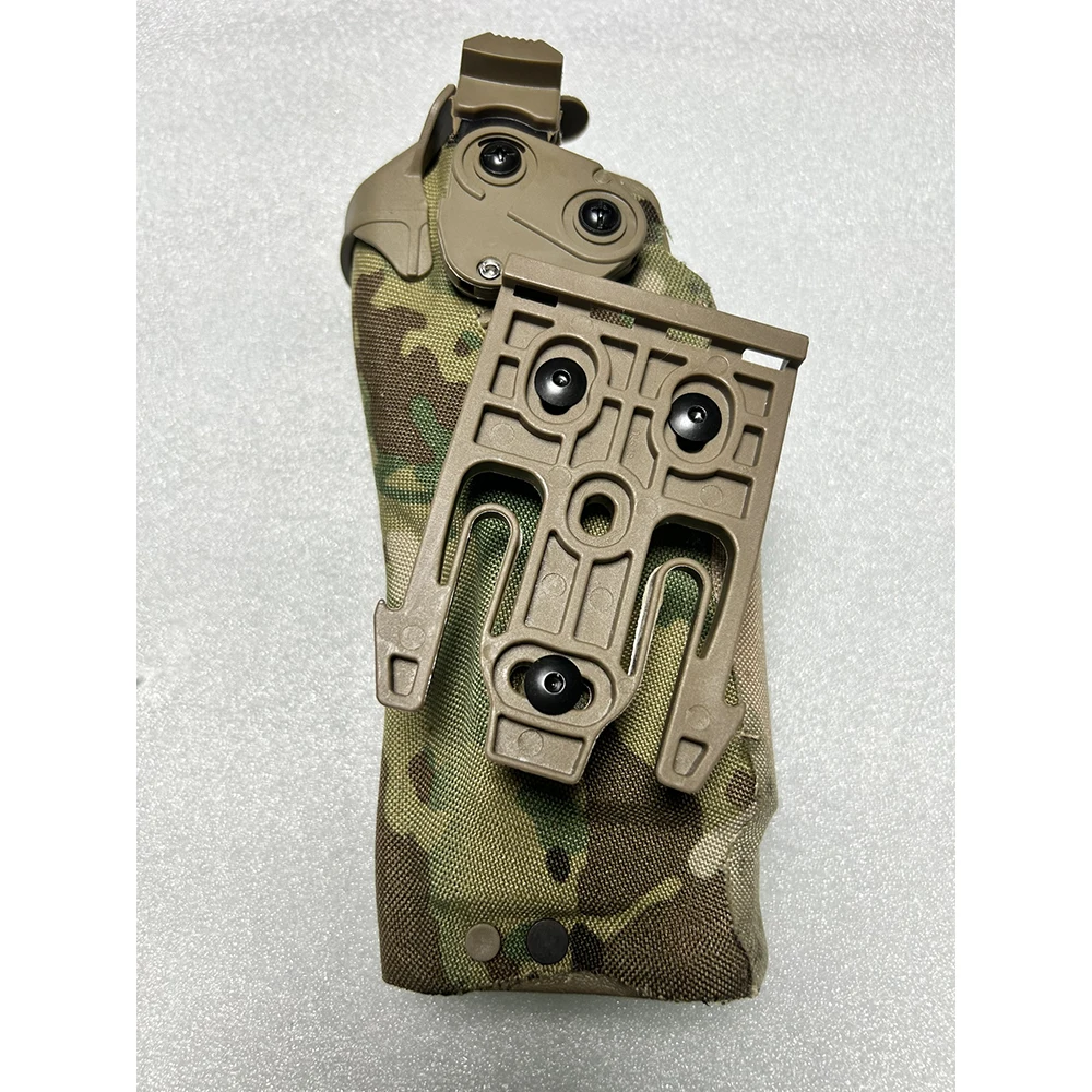 Funda táctica de extracción rápida con diseño de camuflaje para G Series/2011/TP9/P99/M&P con X300/TLR-1