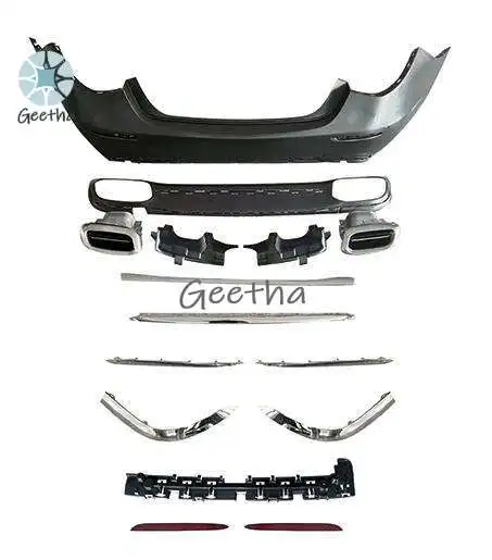 Car Modification W223 Upgrade maybach Front Rear Bumper Kit Grille Headlight License Plate Body Kits for Mercedes-Benz W223