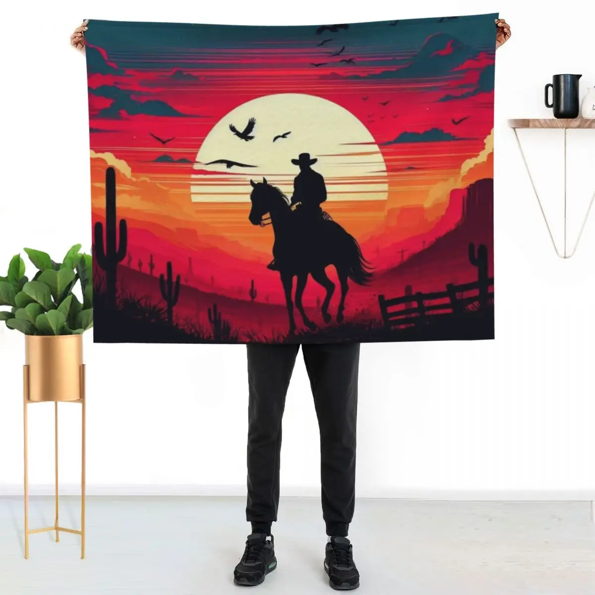 

The Man Of West #2 Throw Blanket Decorative Soft Throw Blanket for Couch Sofa