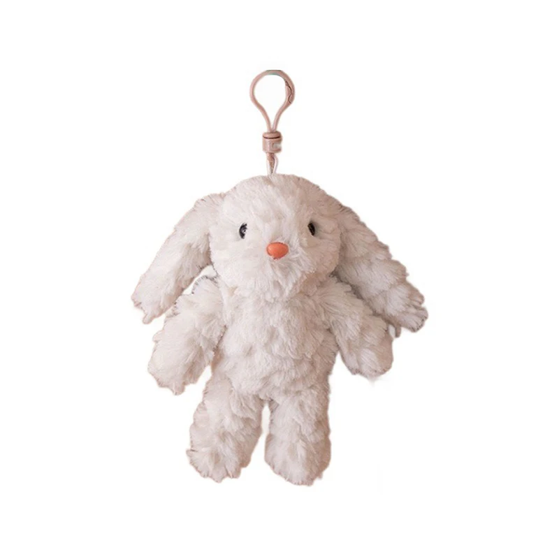 Porte-Clés en Peluche en Forme de Lapin Mignon, Pendentif de Sac à Beurre de user inier, Fourrure Douce, Clé d'Animal, Sac à Dos, Breloque, Cadeau