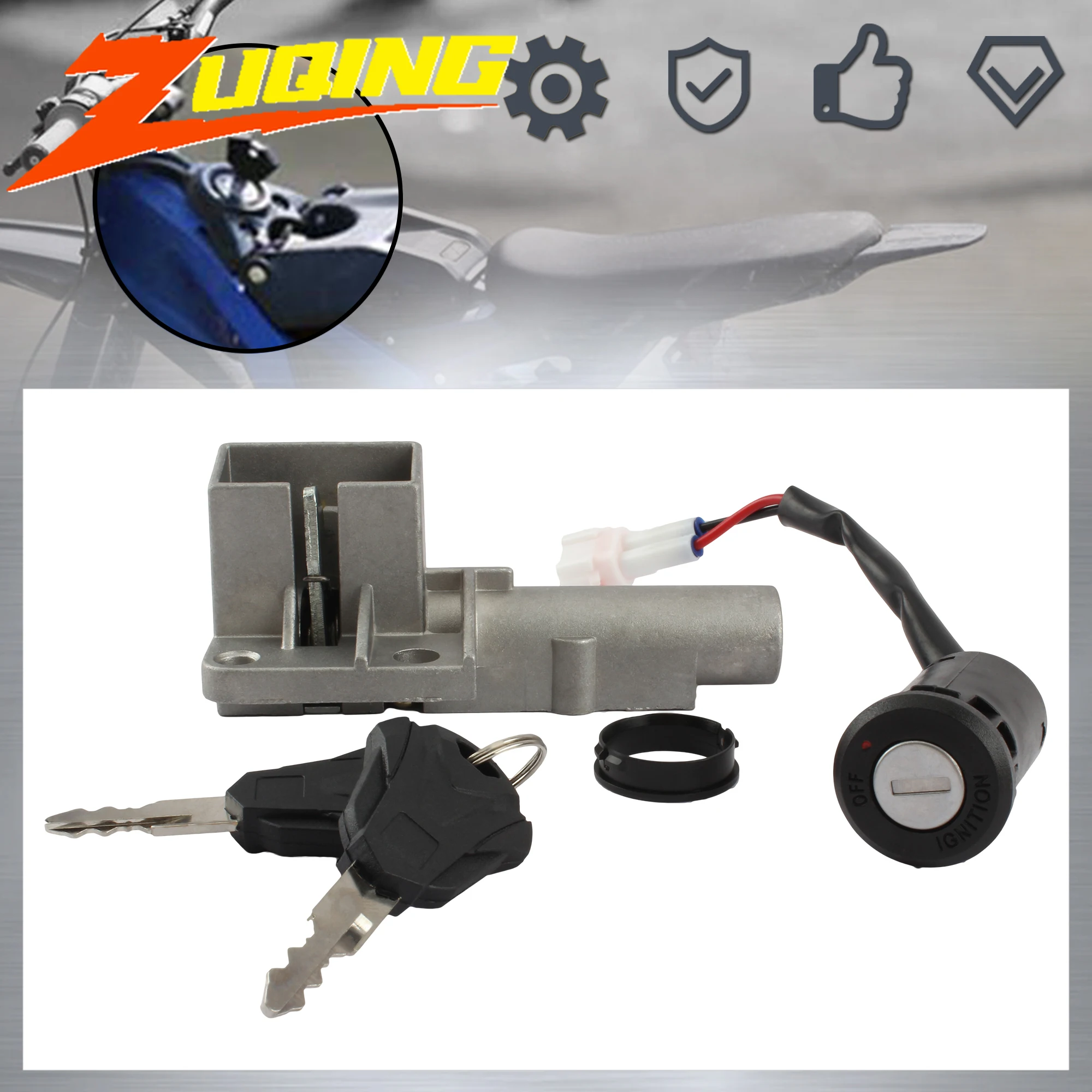 Elektrische Fahrrad Batterie Box Schloss Zündschloss Schlüssel Set Für Surron Light Bee X & Light Bee S Segway X160 X260 ersatz Teile