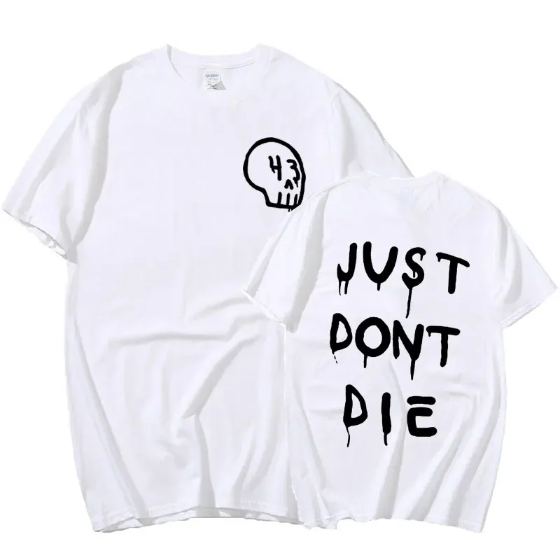 جديد وصول ملابس رجالي تي شيرت أوم الجرافيك تي شيرت الرجال التي شيرت للرجال Ropa Hombre فقط لا يموت 43 كين كتلة إلكتروني طباعة