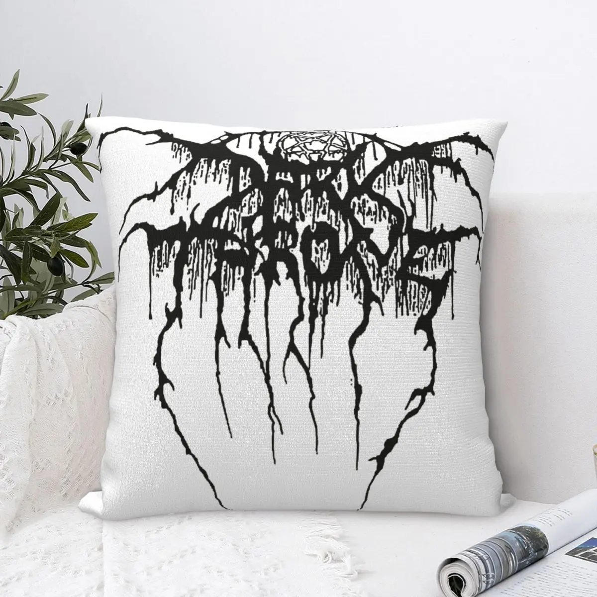 Darkthrone-funda de almohada cuadrada Norwegian True, para sofá