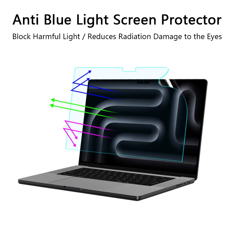 Eye Protection Screen Protector For Macbook Air 13 13.6 15.3 M2 Pro 14 16 2023 Anti-Glare Anti blue light Matte  Laptop Film PET