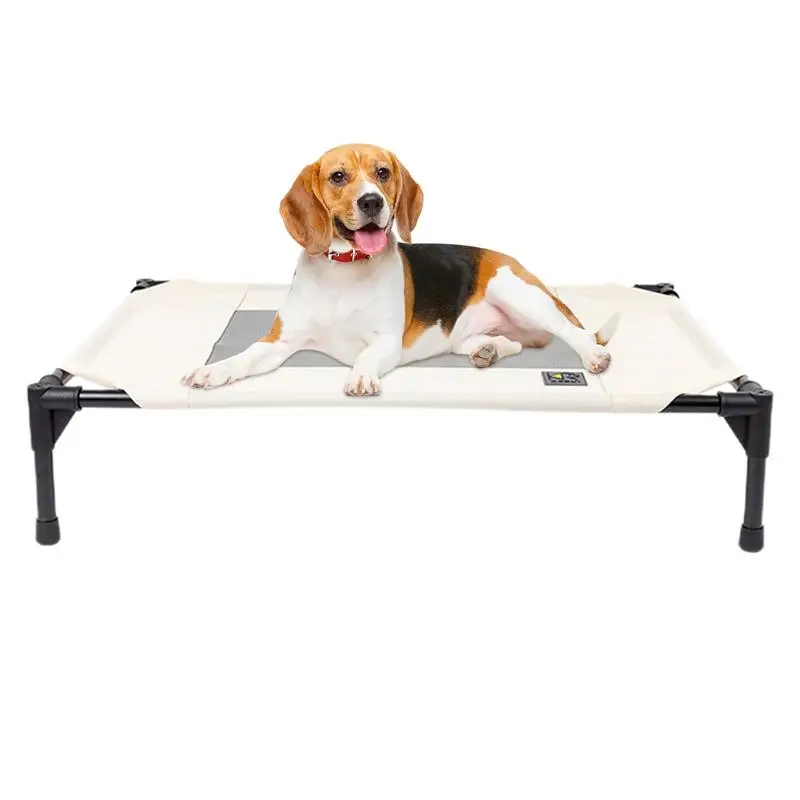 

Dog Cots Bed Pet Elevated Dog Cots Powder-Coated Steel Frame Pet Sleeping Tool For Picnic Indoor Outdoor Camping And Training