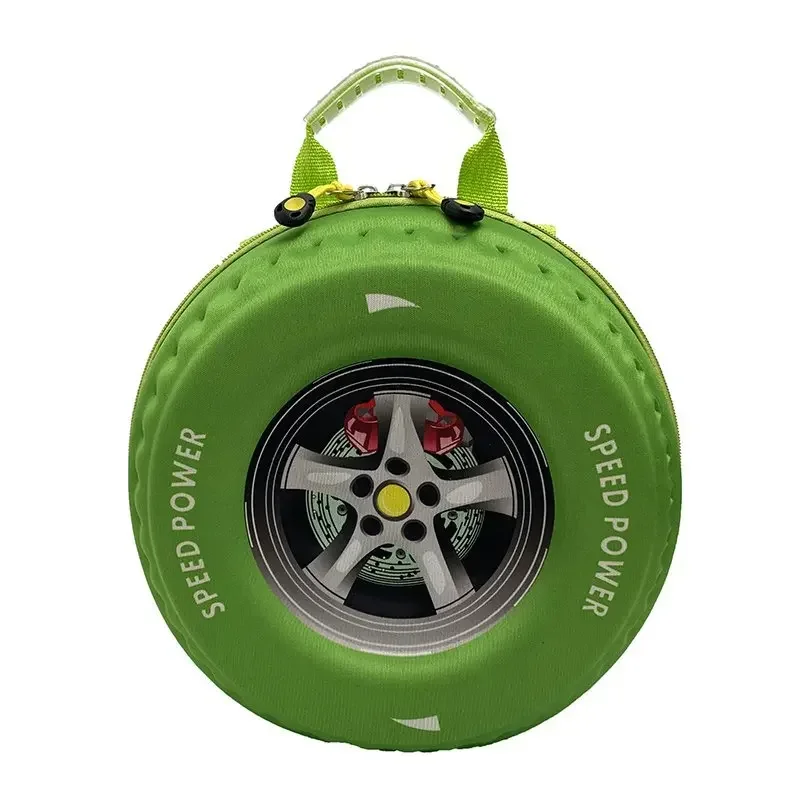 Zaini per bambini EVA Cartoon 3D Car Tire Kids Kindergarten Backpack ragazzi ragazze Toddlers Wheel School Bag età prescolare 3-5