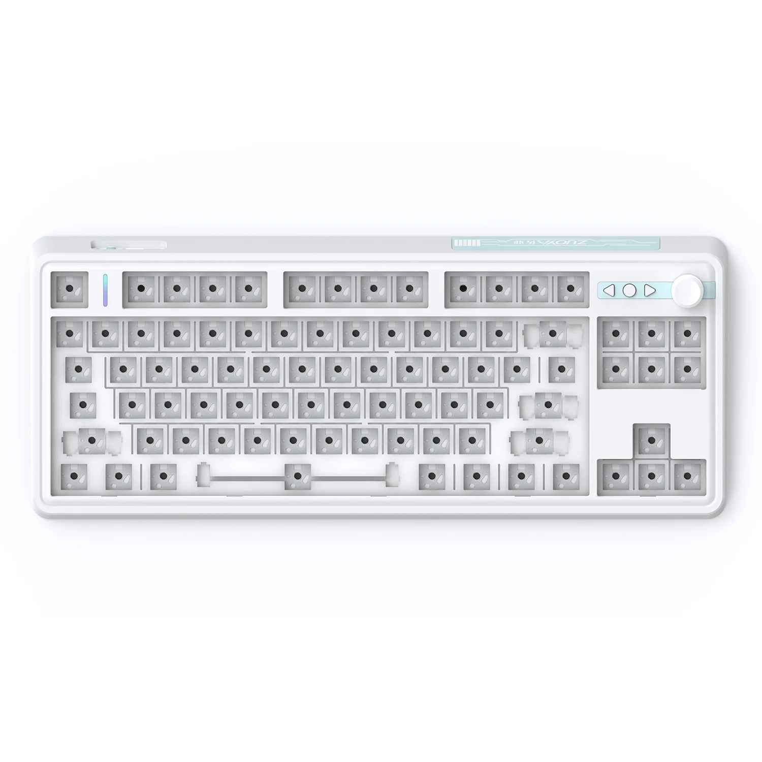 Kit tastiera meccanica personalizzata LS01: wireless trimodale, manopola programmabile, PCB sostituibile a caldo e retroilluminazione RGB