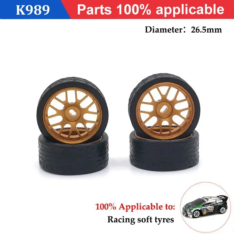 Upgrade RC Car Spare Parts Large Tires Widening Tires for HGD1 MINI-Q MINI-D MINI-Z DRZ 1/28 Wltoys 284131 K969 K979 K989 P929