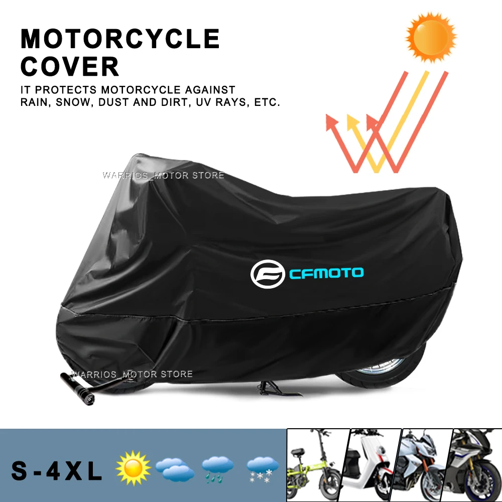 

For CFMOTO 800MT 450MT 700MT 650GT 2021-2025 Motorcycle Cover Waterproof Outdoor Motorbike Rain Dustproof Snow Sun UV Protector
