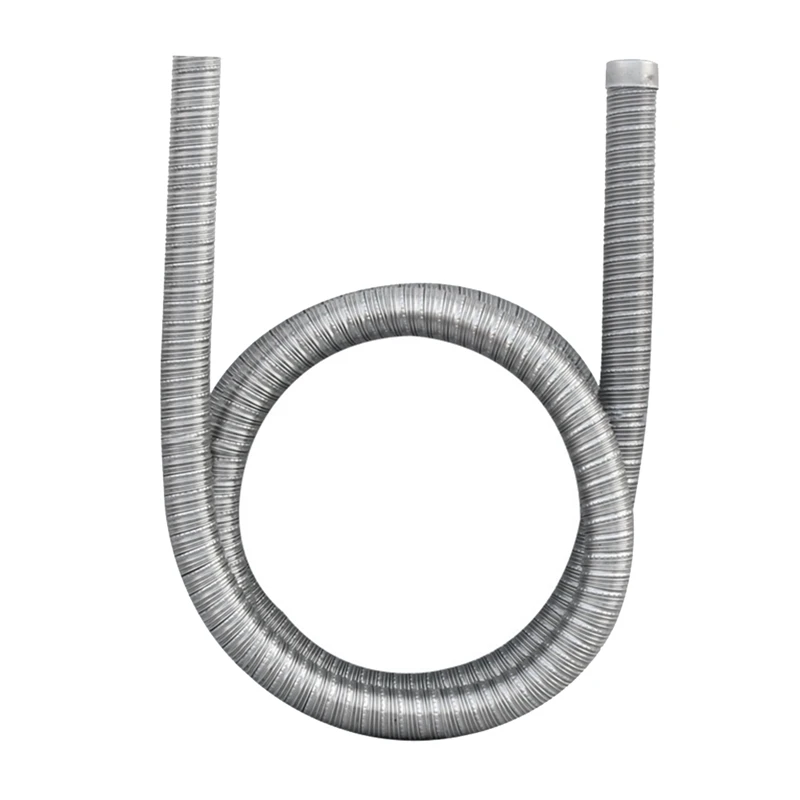 100Cm Air Parking Heater Double-Layer Stainless Steel Exhaust Pipe Tube Gas Vent Hose Car Truck VAN