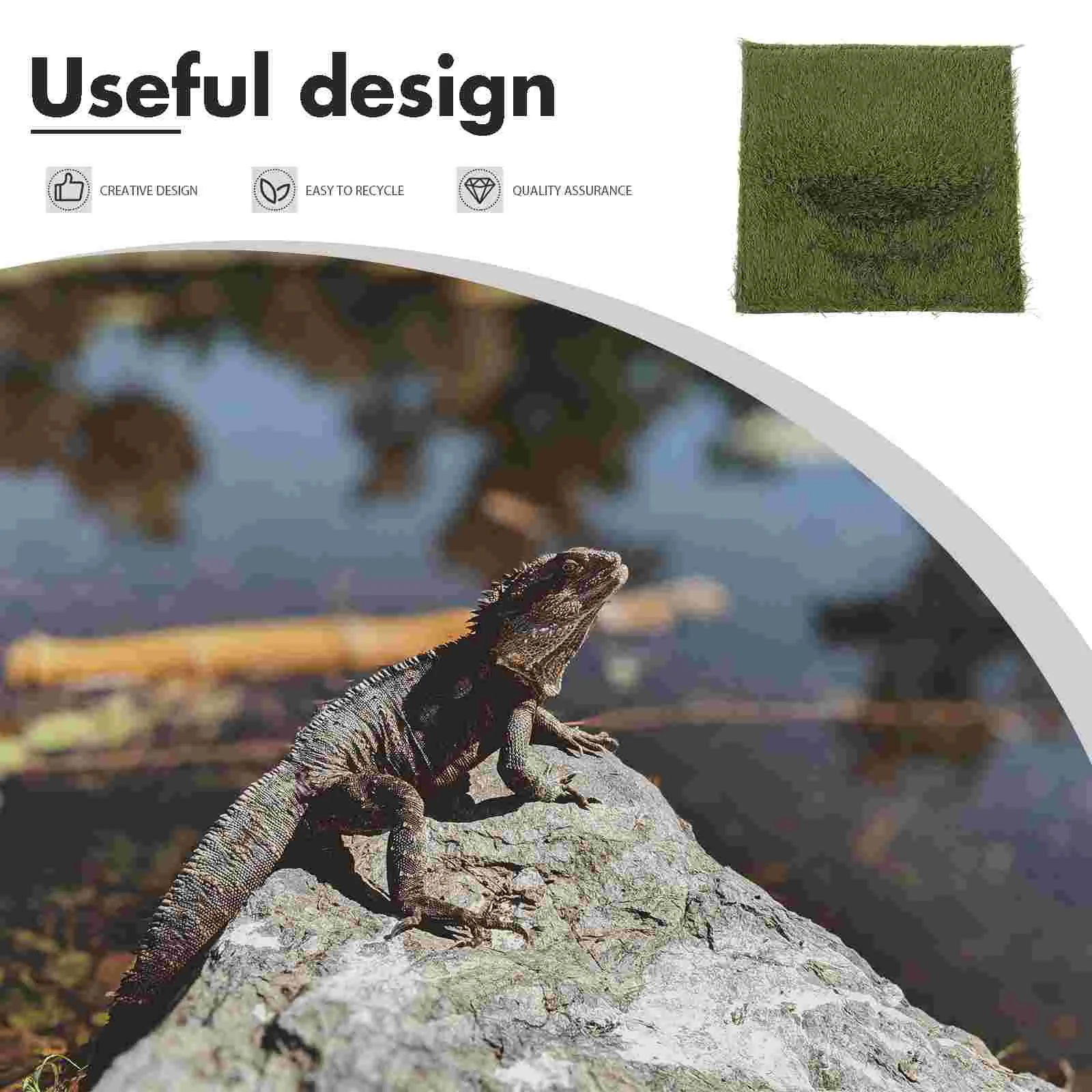 Reptile Moss Carpet Supplies Tank Mat Turtle Bedding Tortoise Fiber Terrarium Liners Cage Substrate Animal