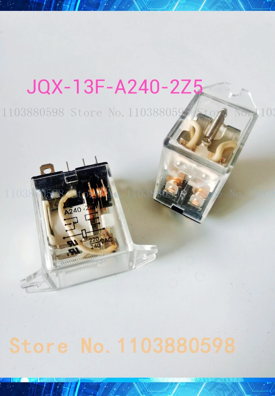 

HF13F-JQX-13F-A240-2Z5 240VAC 8