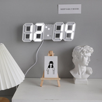 3D LED Table Alarm Clock - Displays Date & Temperature | Decorative Digital Clock for Home, Kitchen & Office