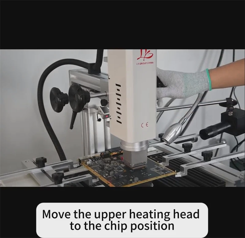 R5860C BGA Rework Station 4800W Hot Air 3 Zones Laser Align Soldering Machine for Laptop Motherboard Chip Repair