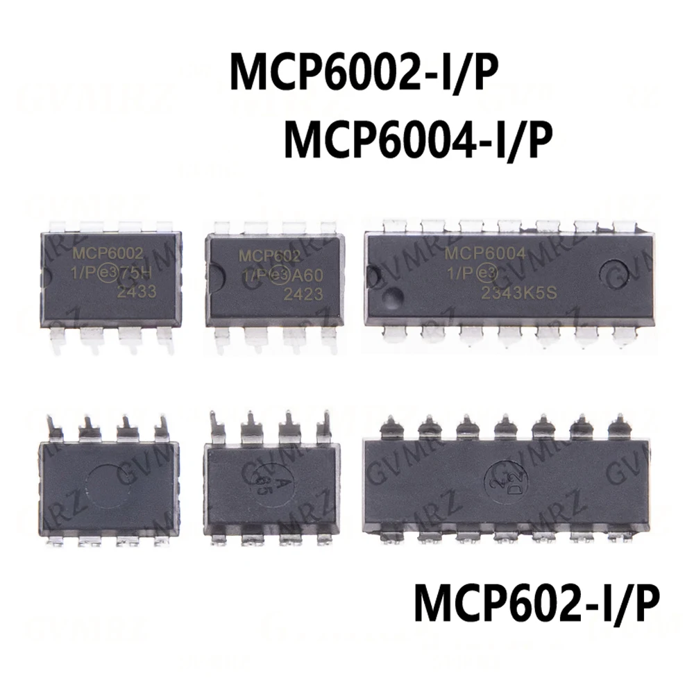 10PCS/LOT MCP6002-I/P MCP6004-I/P  MCP602-I/P MCP6002 MCP6004 MCP602 DIP MCP6002-I/P