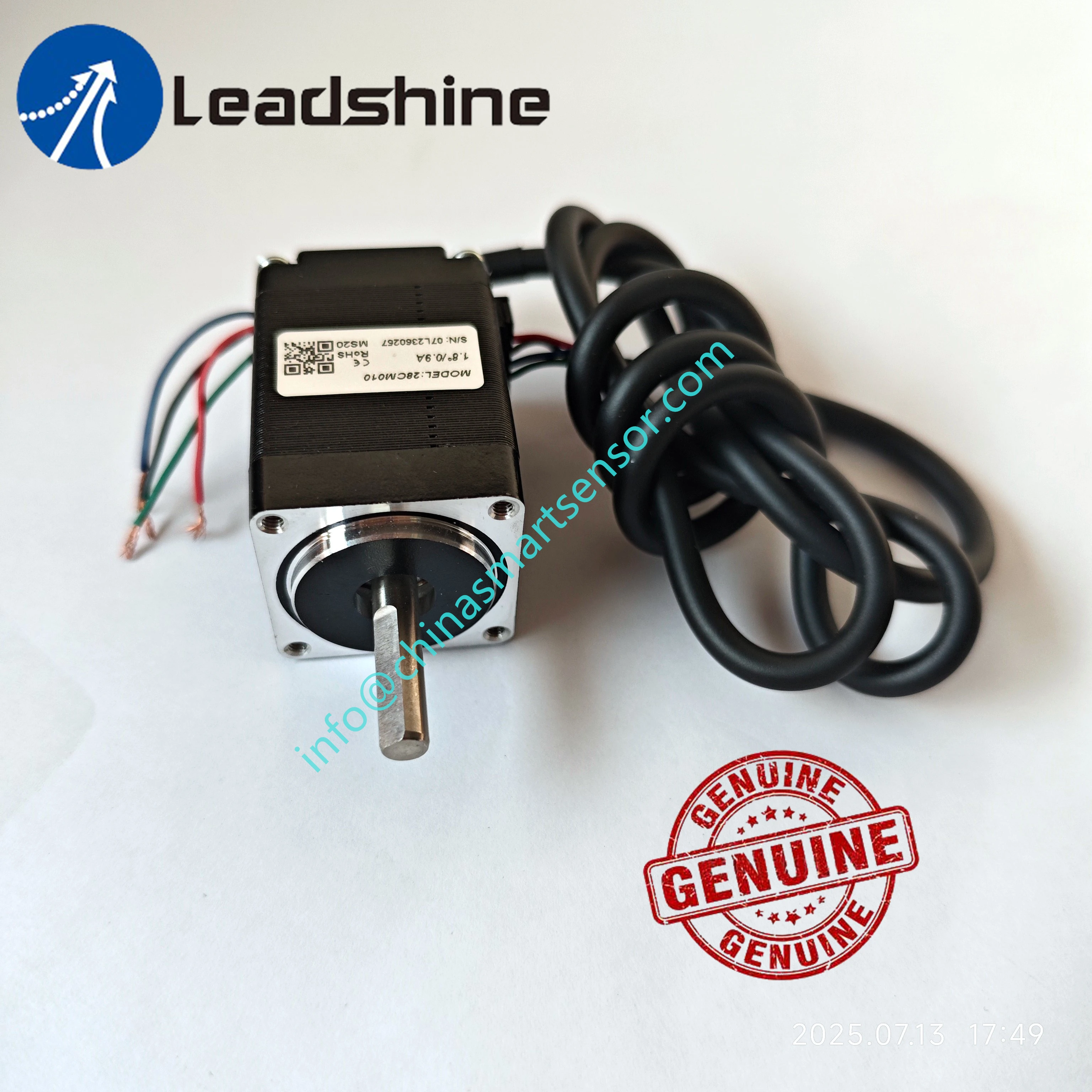 Genuine Leadshine NEMA 8 Stepper Motor 28CM010 0.9 A Current 0.1 N.m Torque 41 mm Motor Body Length 1.8 Degree Step Motor