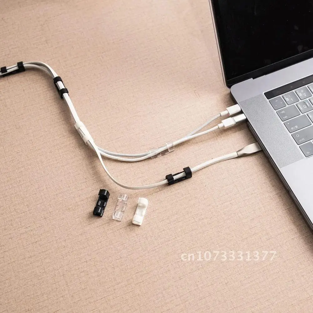 

Cable Management Desktop & Workstation Wire Manager 20PCS Cord Holder USB Charging Data Line Winder Clips Organizer