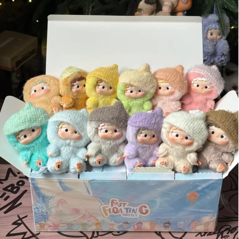 

12pcs/Set Heyone O Zai First Encounter Floating Bottle Series Mini Vinyl Plush Keychain Cute Collectible Bag Charm Adults Gifts