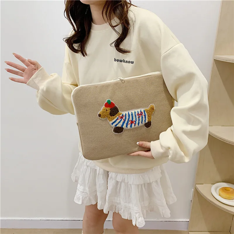 Computer Accessories Ins Cute Laptop Sleeves 13.3 14 15 15.6 Inch Cover For Macbook Air13.6 Pro16 Ipad 11 Shockproof Pouch Bag