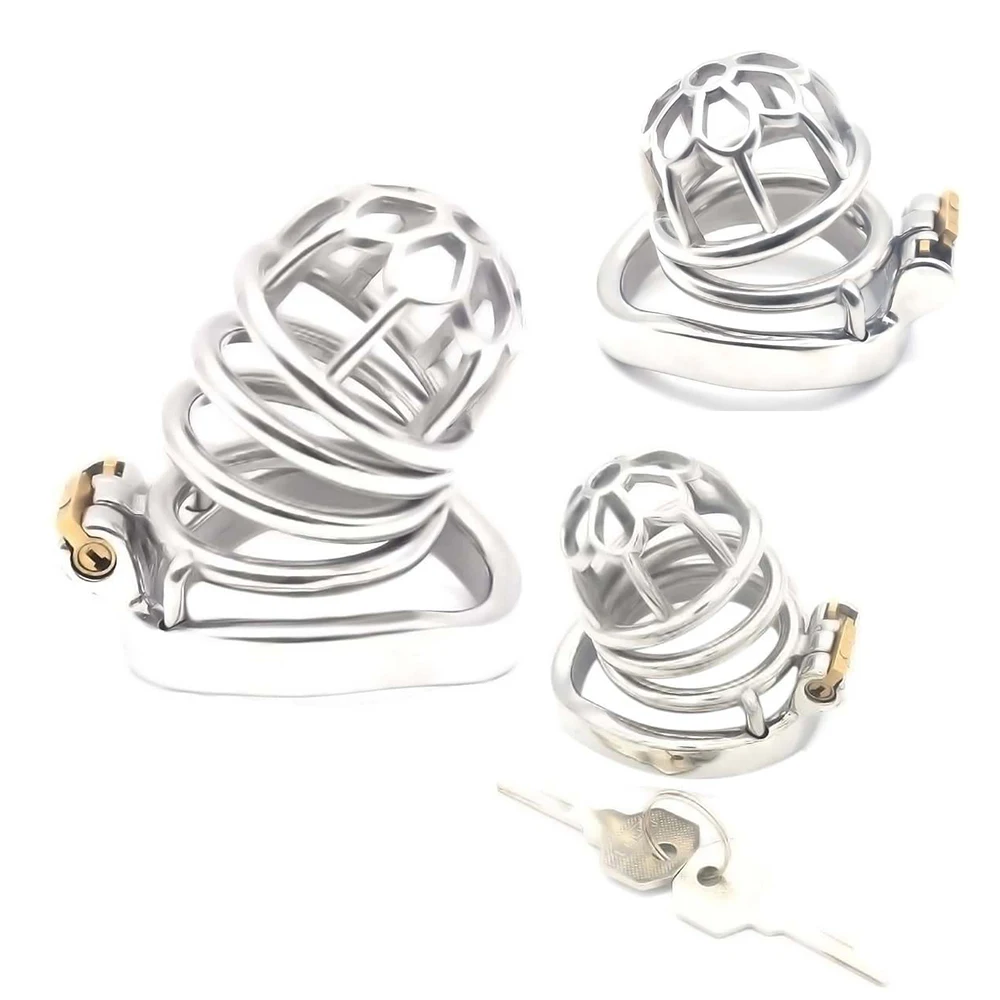 FRKO SM Hollow Floral Chastity Cage Penis Ring Lock Cock Cage 정조대 Abstinence Restrain DeviceAlternative Sex Toys Men Slave Games - view 3