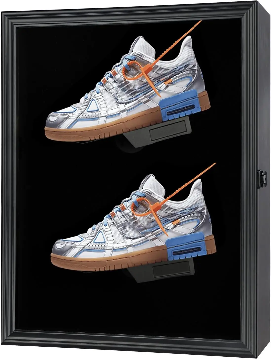 Shoe Display Case Memorabilia Display Case Shoe Wall Mount Wooden Sneaker Cabinet for Football Basketball Baseball Sports Shoes