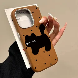 Lovely Cool Cat Phone Case for Xiaomi Redmi Note 13 12 11 Pro Plus 12S 11S 10S Redmi 14C 13C 12C 4G 5G Shockproof Leather Cover