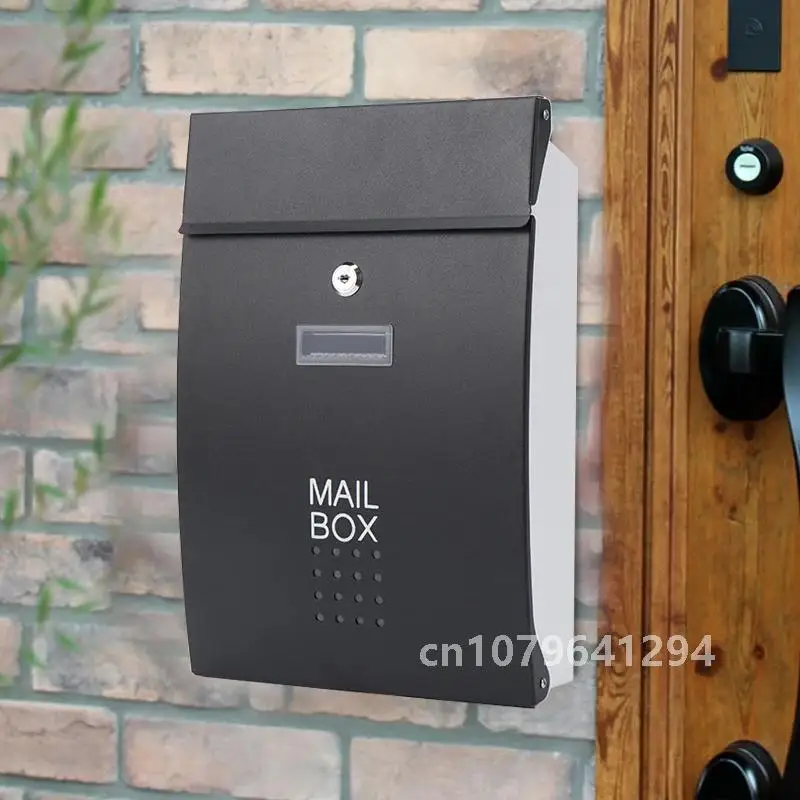 

Stainless Steel Mailbox Outdoor Warehouse Apartment Home Garden Letterbox Wall Mounted Vertical Locking Mail Post Box F6011