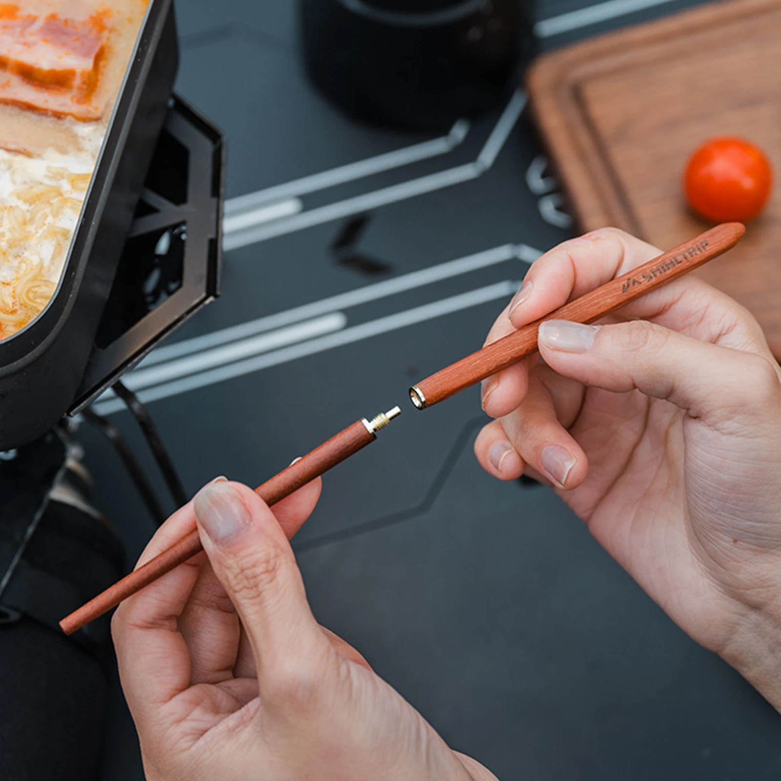 Titanium Camping Utensil Set C - Camping Cooking And Eating Set 评论和价格