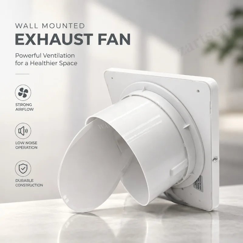 4inch 100mm Electric Exhaust Fan Toilet Powerful Mute Extractor Household Wall Kitchen Inbline Duct Fan Ventilation Fan