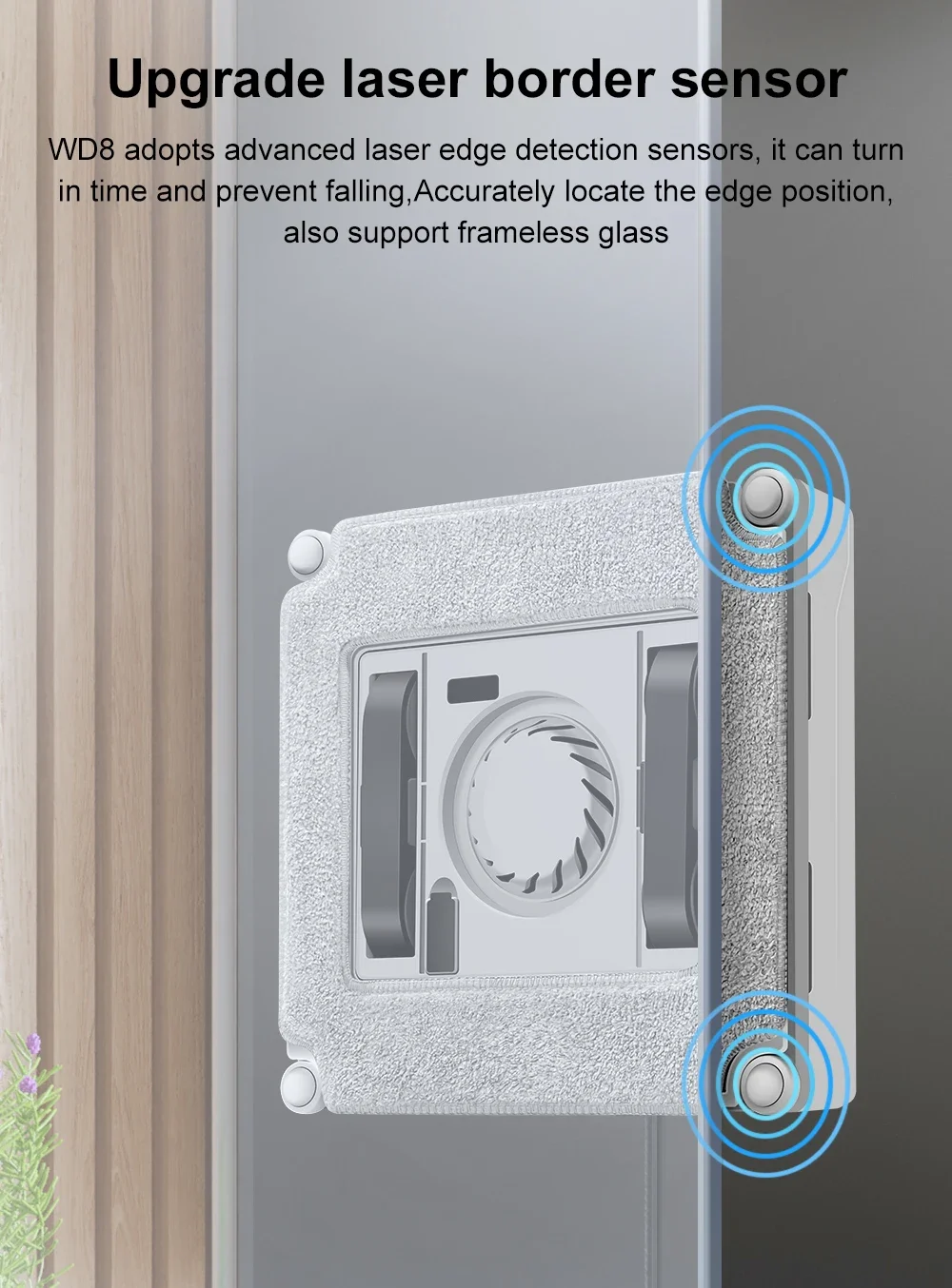 TLF WD8 Customized Wireless Remote Control Intelligent WD8 ic Window Cleaner With Dual Water Spray for Home/office Glass Us