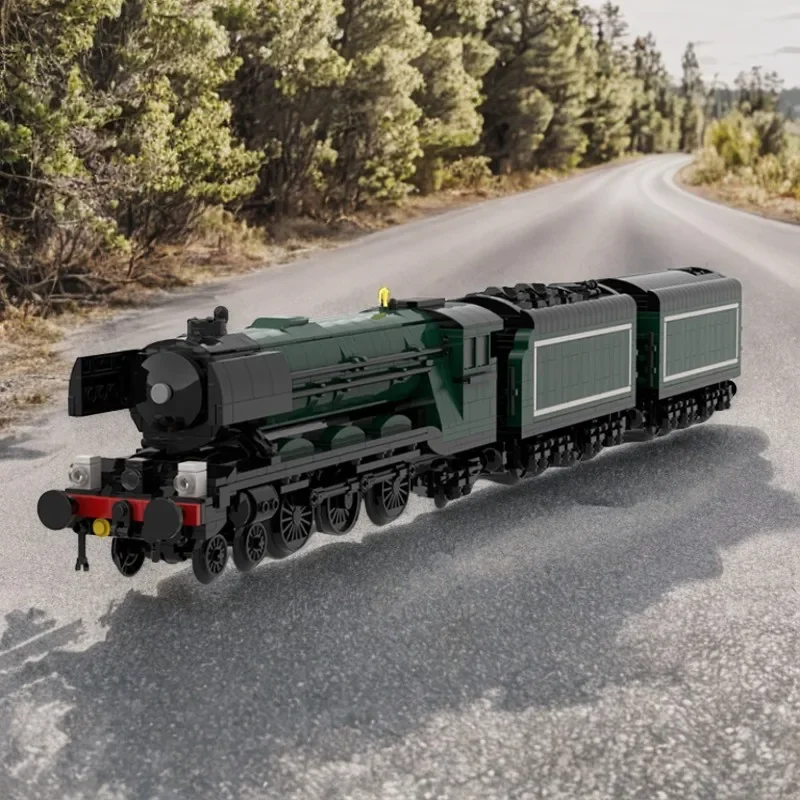

1766 шт. Moc, сборка летающего шотландского LNER A3, культовая модель британского паровоза, модель кирпича, коллекция оригических моделей