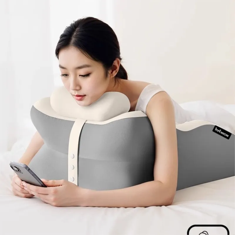 OMGD Couple's Prone Sleeping Pillow Multi-functional Bed Cushion Prone Sleeping Pillow Elevated Cushion