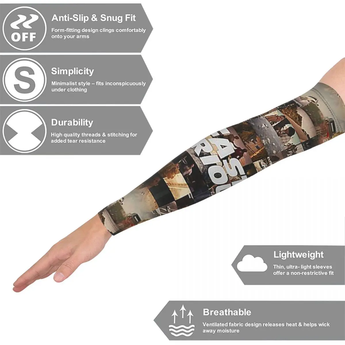أكمام أذرع تبريد سريعة وغاضبة للرجال والنساء للحماية من أشعة الشمس فوق البنفسجية وتغطية الوشم الرياضية وركوب الدراجات #1