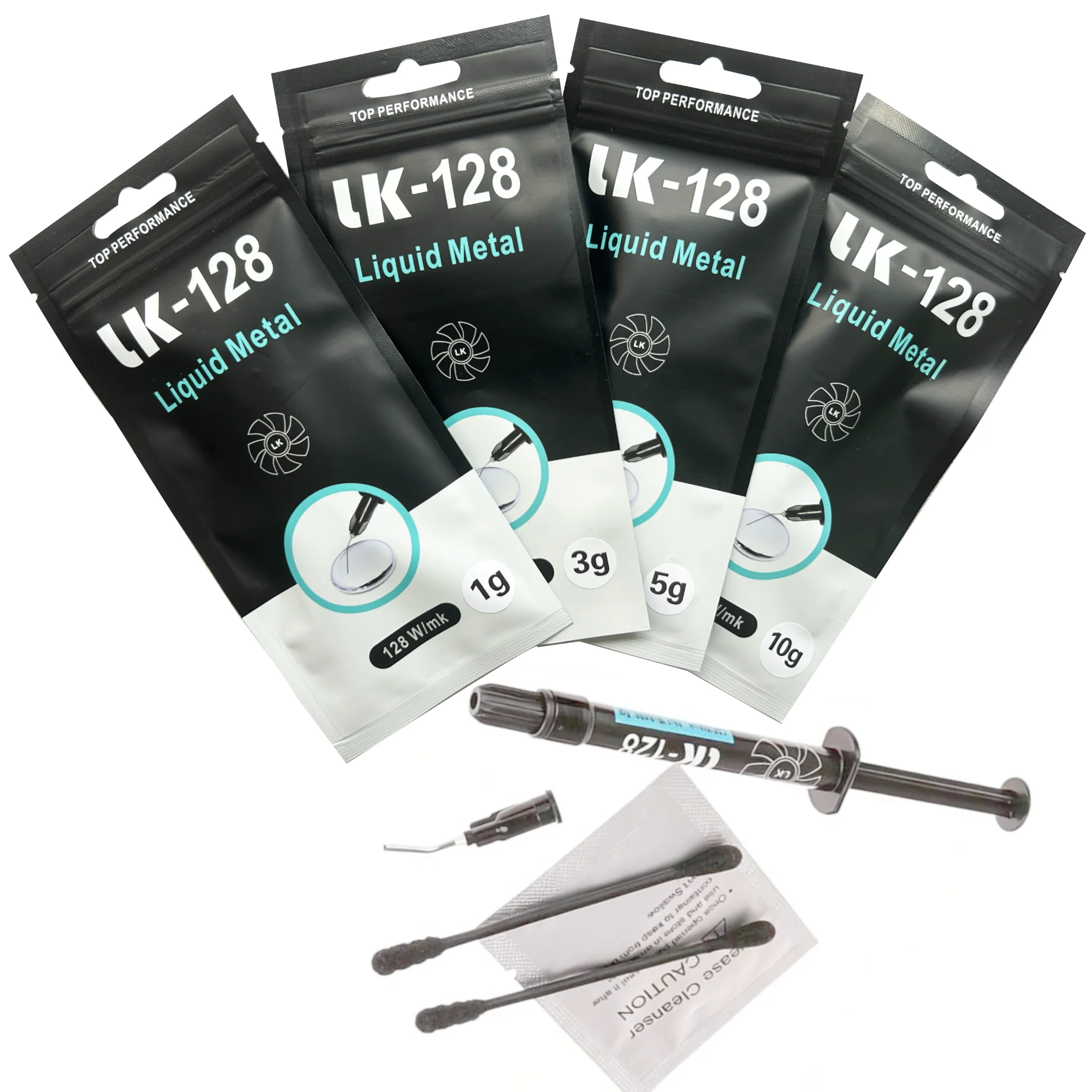 LK-128 Liquid Metal Thermal Paste 128W/mK High Conductivity Grease for CPU GPU Laptop PS5 Game Console PC Heat Dissipation Cool