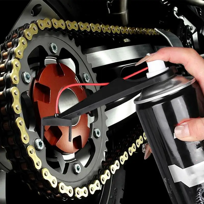 

New Motorcycle Chain Lube Applicator MessFree Chain Wax Chain Cleaner Attachment Motorcycle Chain Oiler Spray Gear