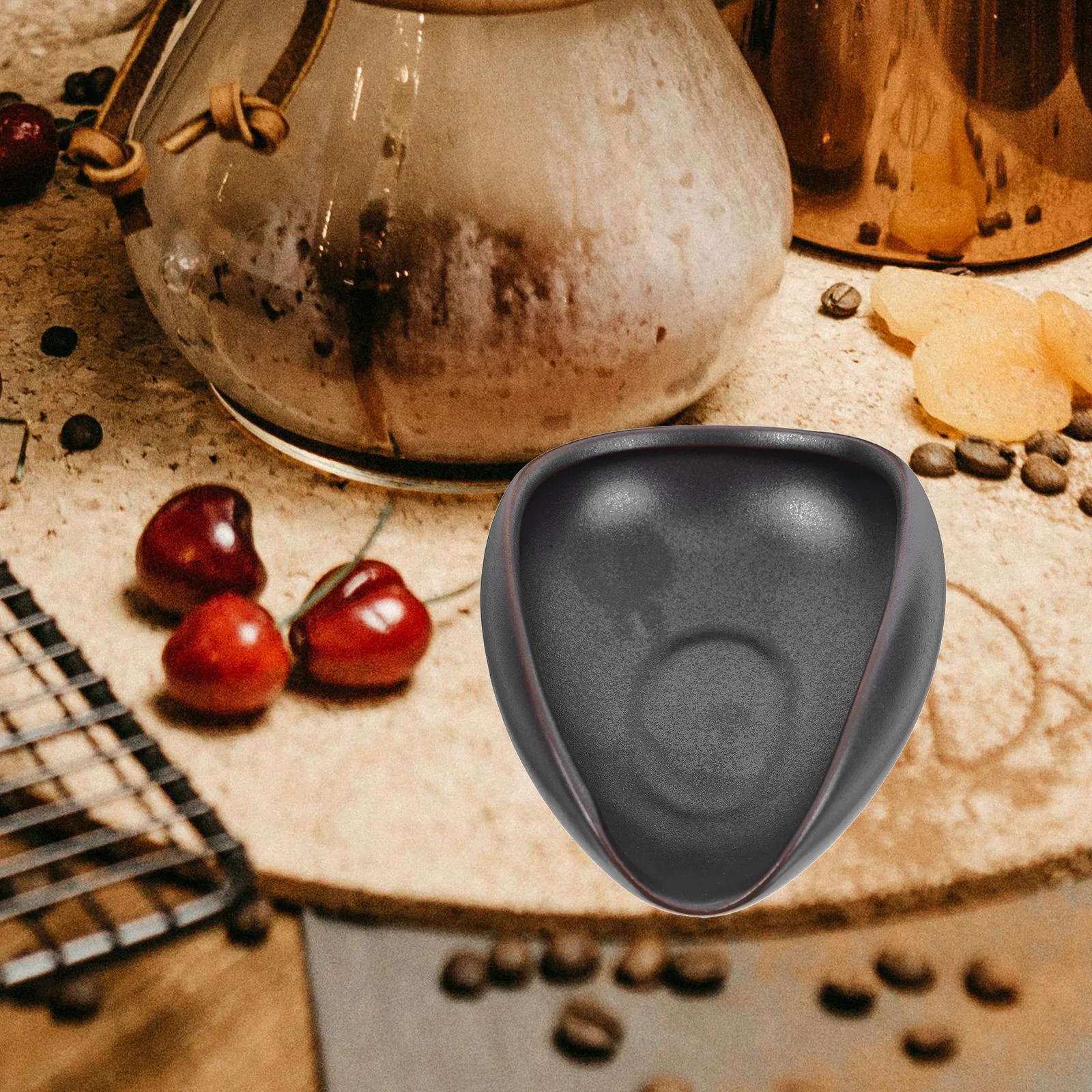 

Household Ceramic Coffee Bean Dosing Tray Multi-Function Coffee Beans Weighing Cup Dosing Scoop Bean Container