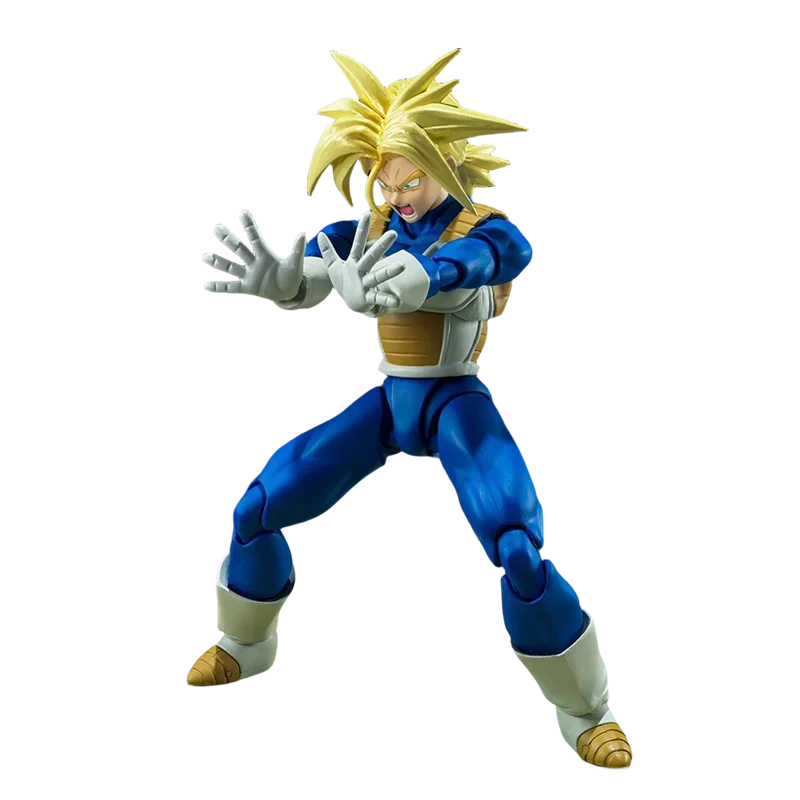 Bandai Genuine Dragon Ball Anime Figure SHF Super Saiyan TRUNKS Action Figure Toys for Children Gift ornamenti modello da collezione