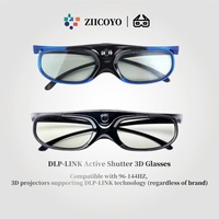 ZIICOYO 3D Glasses Active Shutter 96-144HZ for BenQ Acer X118H P1502 X1123H H6517ABD H65108D Optoma JmGo V8 XGIMI Projector