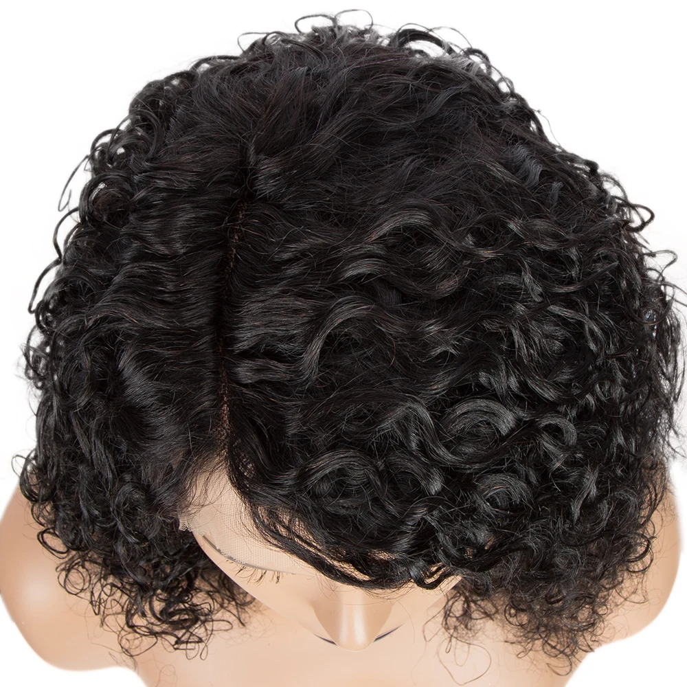 Deep Water Wave Short Curly Bob 13X7X2 HD Lace Closure Wig Brazilian Wet And Wavy Lace Front Human Hair Bob Wigs For Black Women