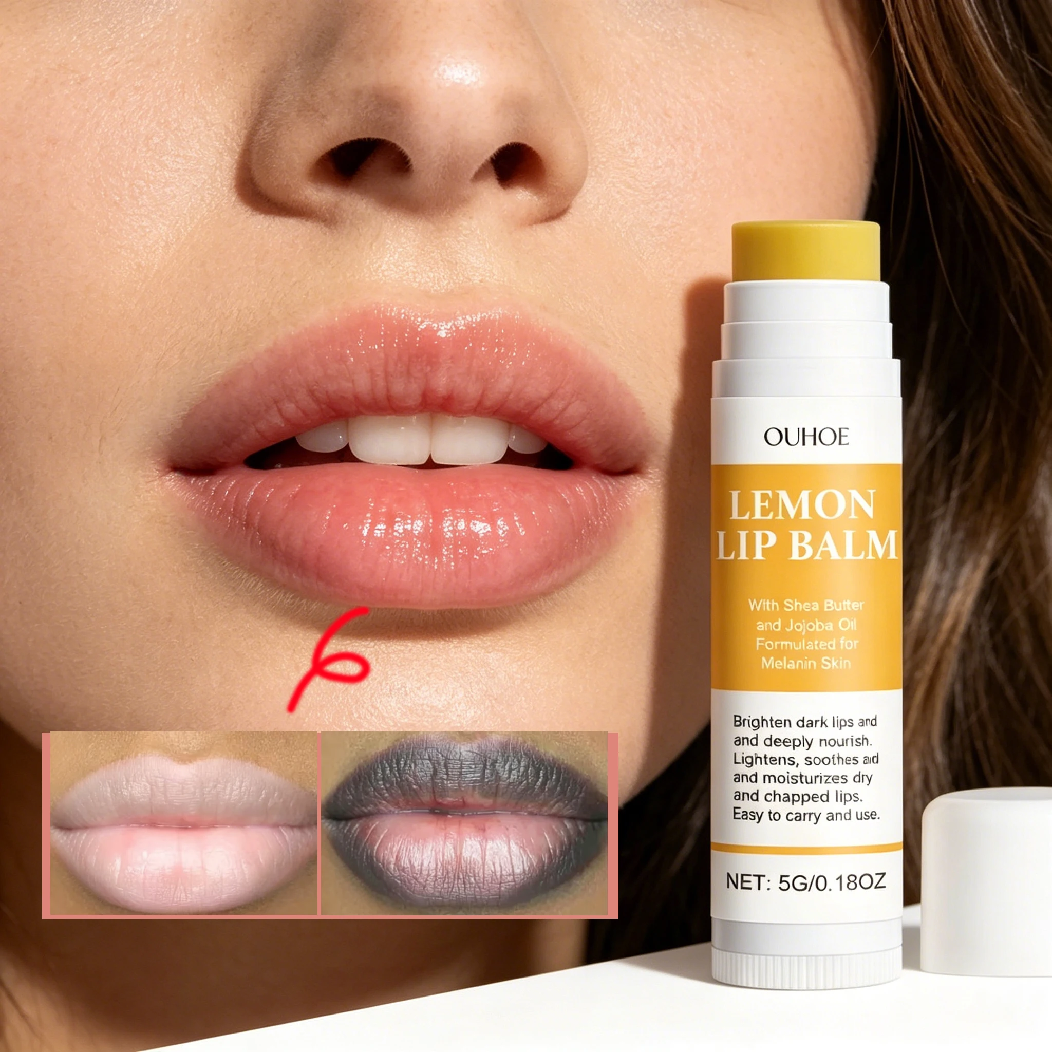 Remove Dark Lip Balm Lightening Melanin Mask Gloss Oil Exfoliating Clean Moisturizer Makeup Beauty Health Korean Care Products