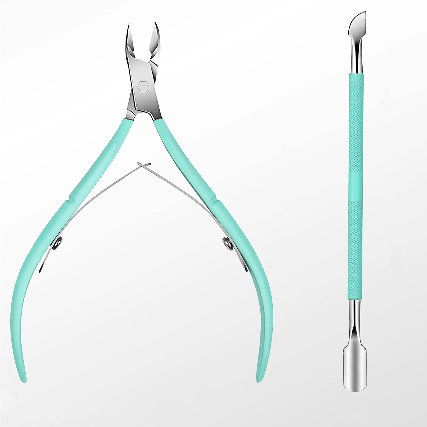 

Cuticle Trimmer with Cuticle Pusher Set Include Stainless Steel Cuticle Nipper Cuticle Remover Dead Skin Pliers for Nail Care