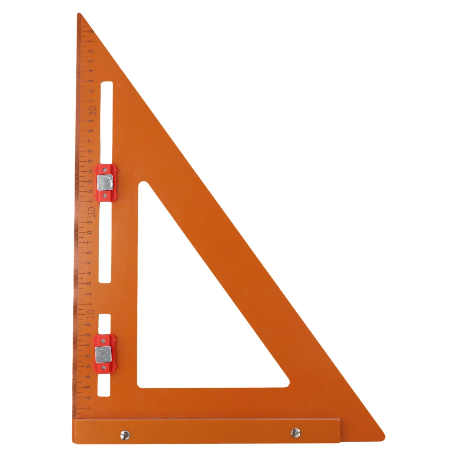 Woodworking 2in1 Triangle Ruler with Positioning Slider and Adjustable Square for Accurate Marking and Drilling Locator Use