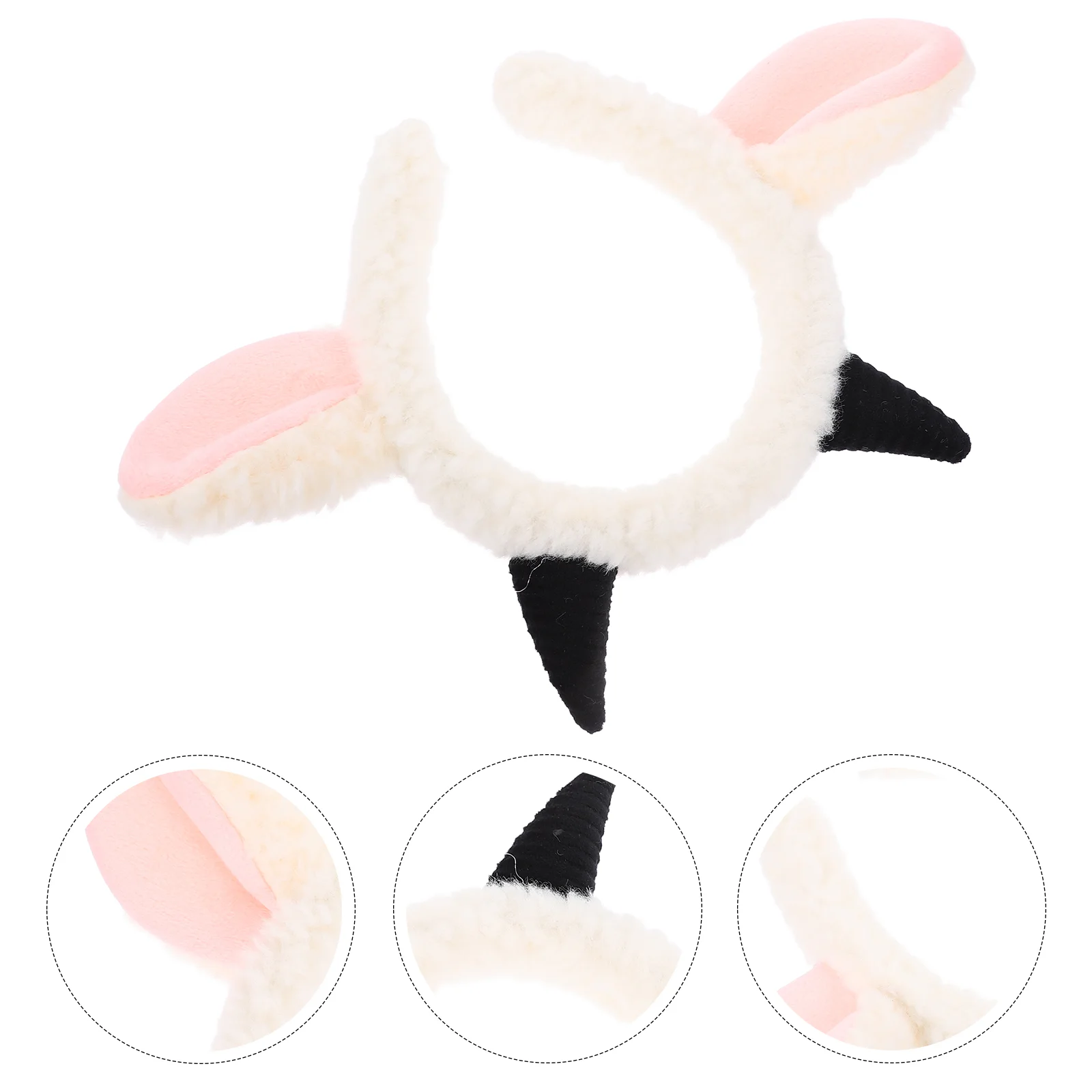 

Headband Lovely Animal Headdress Role-playing Headgear Fabric Party Sheep Ears Hair Decor Costume